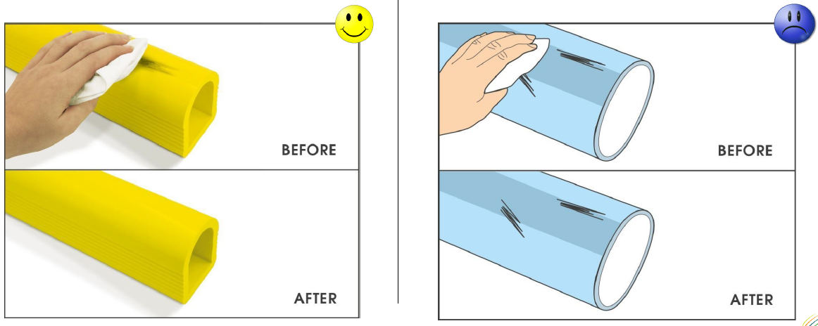 Cleaning Barrier Feature