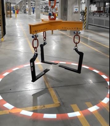 crane Projector projected floor marking