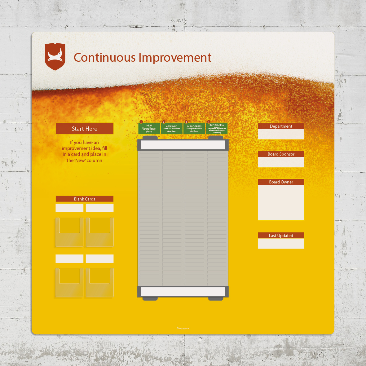 Continuous Improvement T-Card Board